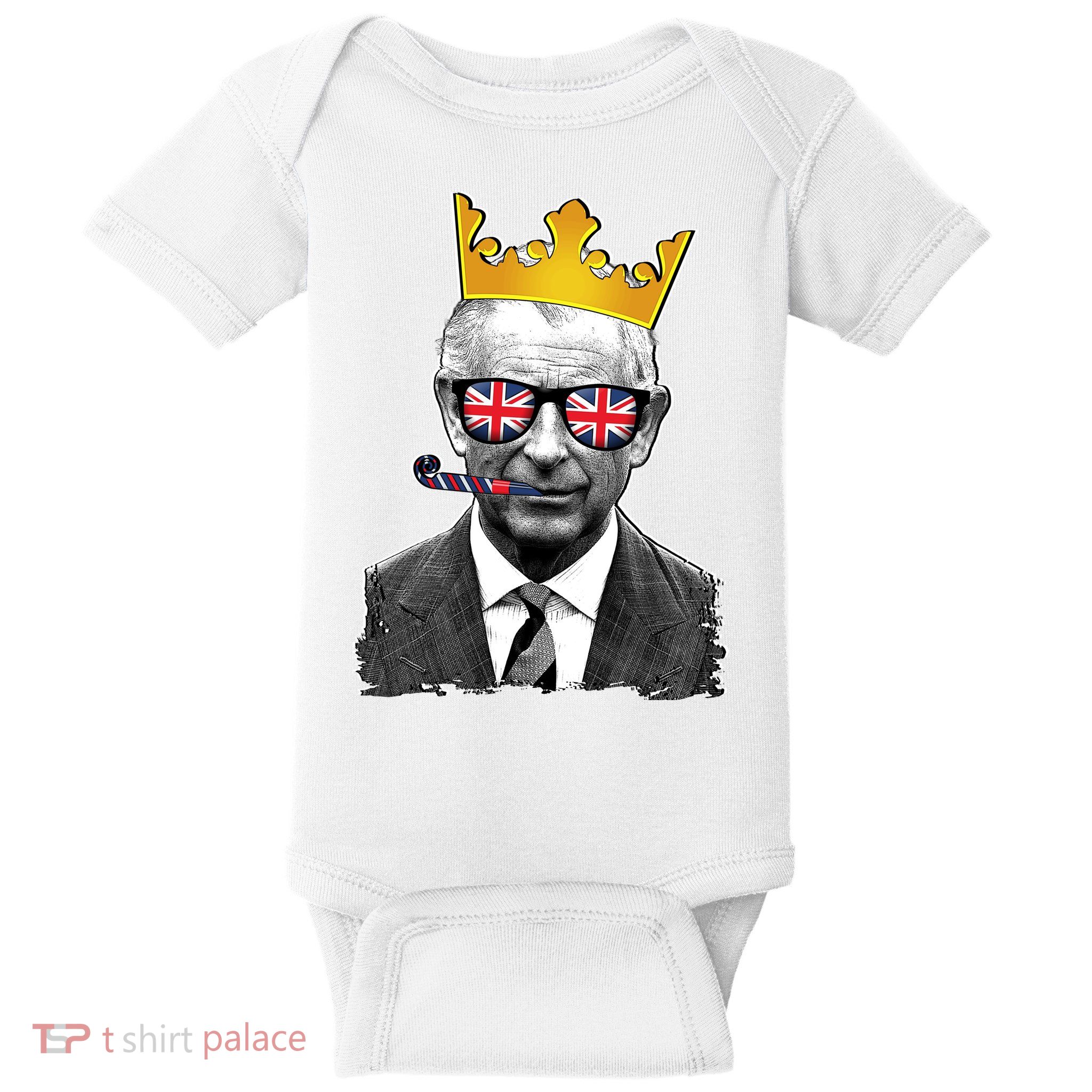 Funny Party King Coronation Prince King Charles Baby Bodysuit