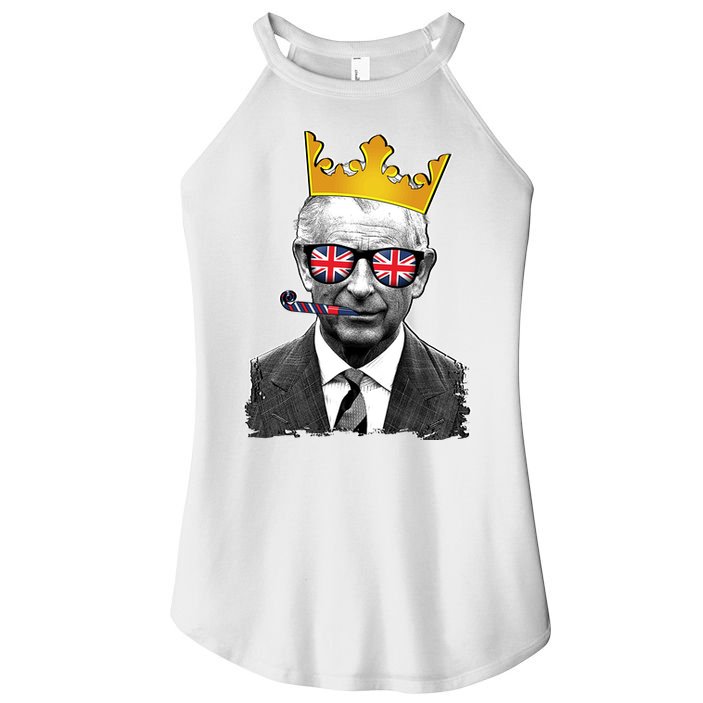 Funny Party King Coronation Prince King Charles Women's Perfect Tri Rocker Tank