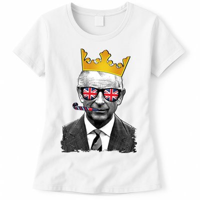 Funny Party King Coronation Prince King Charles Womens T-Shirt