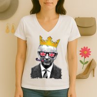 Funny Party King Coronation Prince King Charles Women's V-Neck T-Shirt