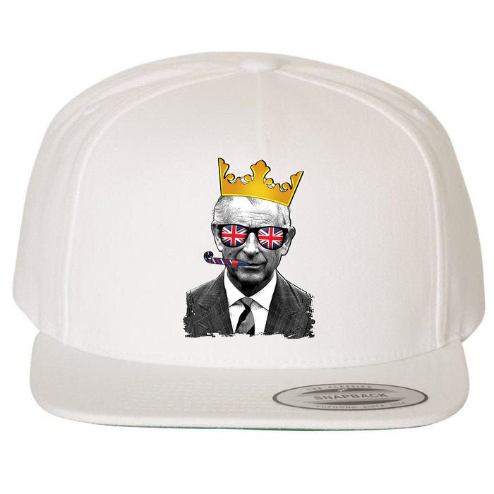 Funny Party King Coronation Prince King Charles Wool Snapback Cap