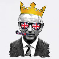 Funny Party King Coronation Prince King Charles Wool Snapback Cap
