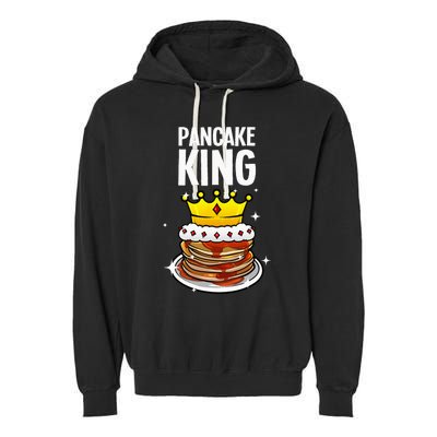 Funny Pancake King Design For Pancake Lover Garment-Dyed Fleece Hoodie