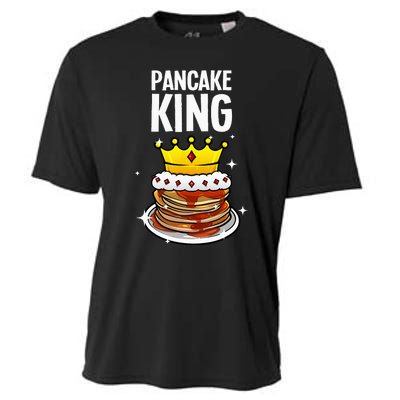 Funny Pancake King Design For Pancake Lover Cooling Performance Crew T-Shirt