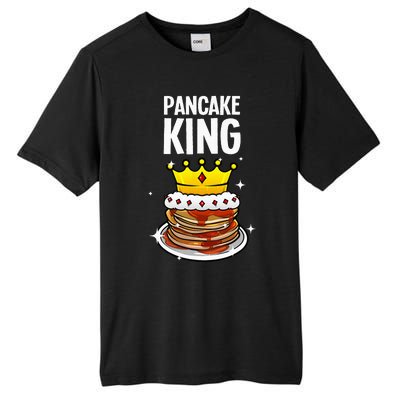 Funny Pancake King Design For Pancake Lover Tall Fusion ChromaSoft Performance T-Shirt