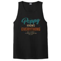 Funny Poppy Knows Everything For Grandpa And Fathers Day PosiCharge Competitor Tank