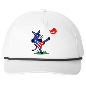 Funny Pro Kamala Harris 2024 For President Democrat Donkey Snapback Five-Panel Rope Hat