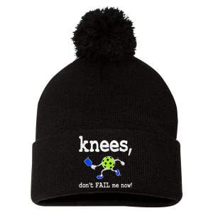 Funny Pickleball Knees DonT Fail Me Now Pickleball Pom Pom 12in Knit Beanie