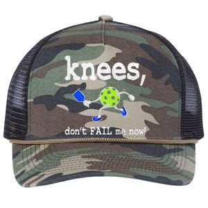 Funny Pickleball Knees DonT Fail Me Now Pickleball Retro Rope Trucker Hat Cap