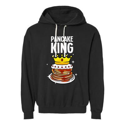 Funny Pancake King Design For Pancake Lover Garment-Dyed Fleece Hoodie