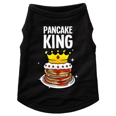 Funny Pancake King Design For Pancake Lover Doggie Tank