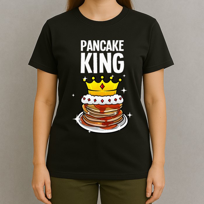 Funny Pancake King Design For Pancake Lover T-Shirt