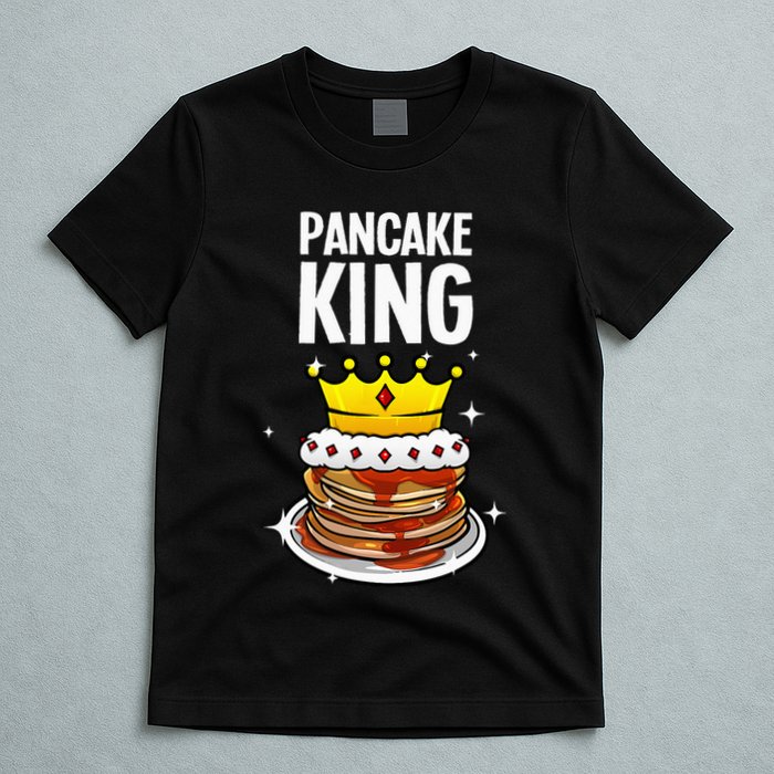Funny Pancake King Design For Pancake Lover T-Shirt