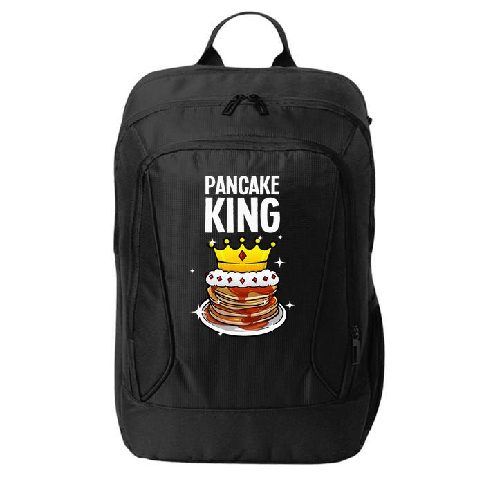 Funny Pancake King Design For Pancake Lover City Backpack