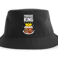 Funny Pancake King Design For Pancake Lover Sustainable Bucket Hat