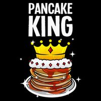 Funny Pancake King Design For Pancake Lover Bucket Hat
