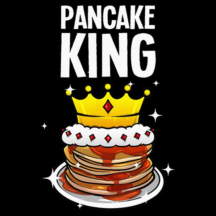 Funny Pancake King Design For Pancake Lover Bucket Hat