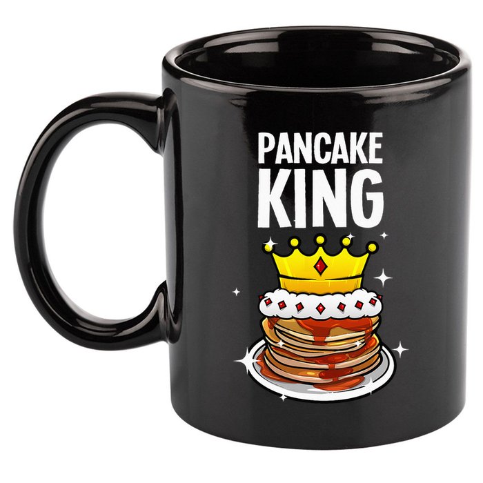 Funny Pancake King Design For Pancake Lover 11oz C Handle Ceramic Mug