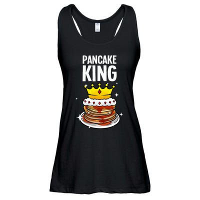 Funny Pancake King Design For Pancake Lover Ladies Essential Flowy Tank