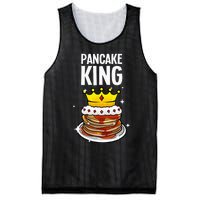 Funny Pancake King Design For Pancake Lover Mesh Reversible Basketball Jersey Tank