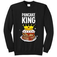 Funny Pancake King Design For Pancake Lover Tall Sweatshirt