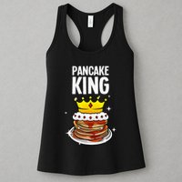 Funny Pancake King Design For Pancake Lover Womens Tank Top
