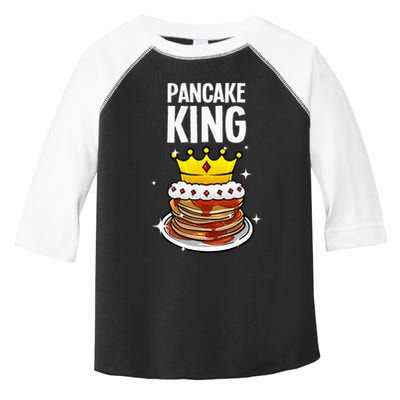 Funny Pancake King Design For Pancake Lover Toddler Fine Jersey T-Shirt