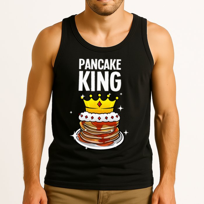 Funny Pancake King Design For Pancake Lover Tank Top