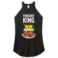 Funny Pancake King Design For Pancake Lover Women's Perfect Tri Rocker Tank