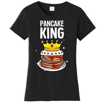 Funny Pancake King Design For Pancake Lover Women's T-Shirt