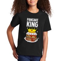 Funny Pancake King Design For Pancake Lover Kids T-Shirt