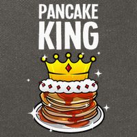 Funny Pancake King Design For Pancake Lover Cotton Canvas Backpack