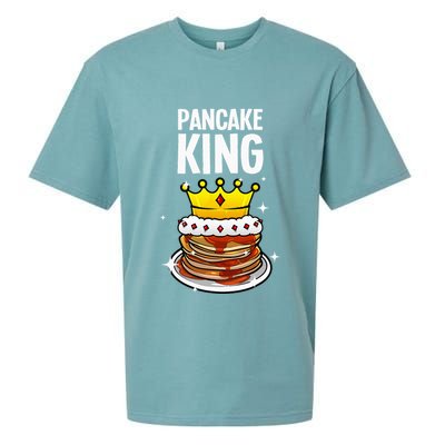 Funny Pancake King Design For Pancake Lover Sueded Cloud Jersey T-Shirt