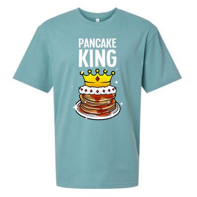 Funny Pancake King Design For Pancake Lover Sueded Cloud Jersey T-Shirt