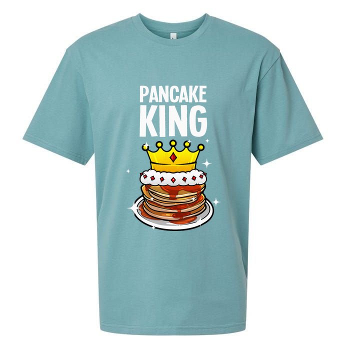 Funny Pancake King Design For Pancake Lover Sueded Cloud Jersey T-Shirt