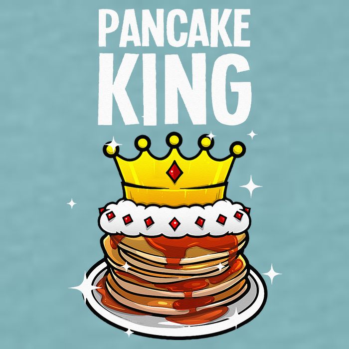 Funny Pancake King Design For Pancake Lover Sueded Cloud Jersey T-Shirt