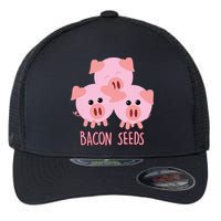 Funny Paleo Keto Bacon Seeds Three Pigs Flexfit Unipanel Trucker Cap