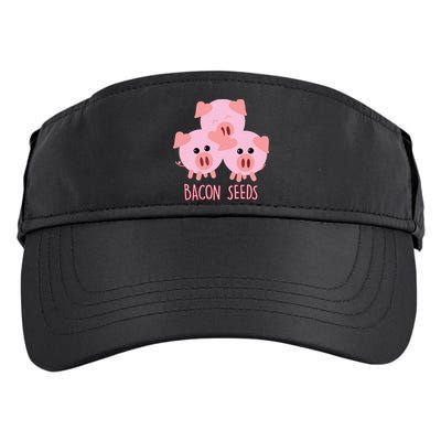 Funny Paleo Keto Bacon Seeds Three Pigs Adult Drive Performance Visor