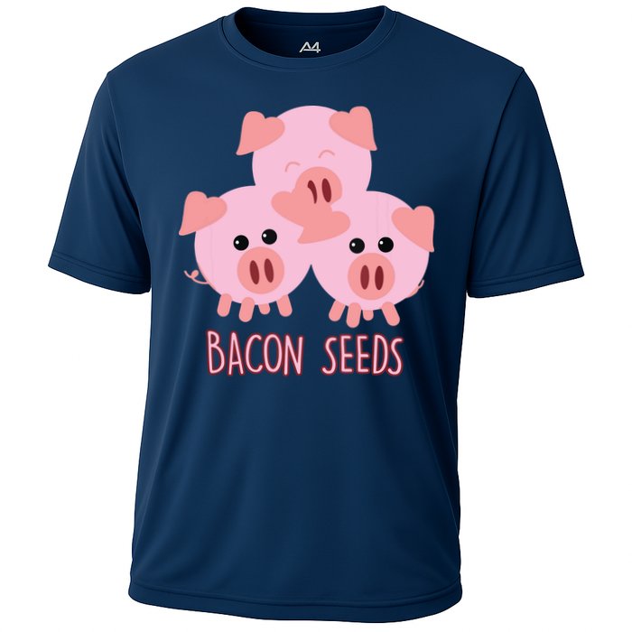 Funny Paleo Keto Bacon Seeds Three Pigs Cooling Performance Crew T-Shirt
