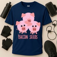 Funny Paleo Keto Bacon Seeds Three Pigs Cooling Performance Crew T-Shirt