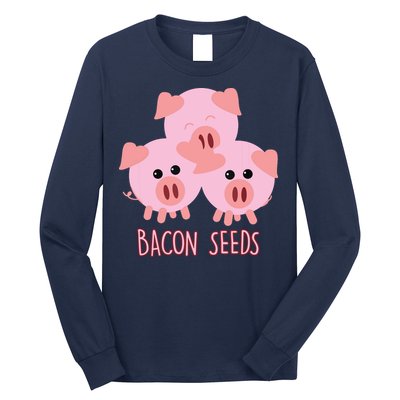 Funny Paleo Keto Bacon Seeds Three Pigs Long Sleeve Shirt
