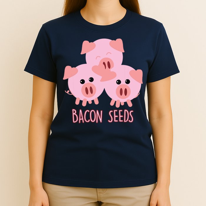 Funny Paleo Keto Bacon Seeds Three Pigs T-Shirt