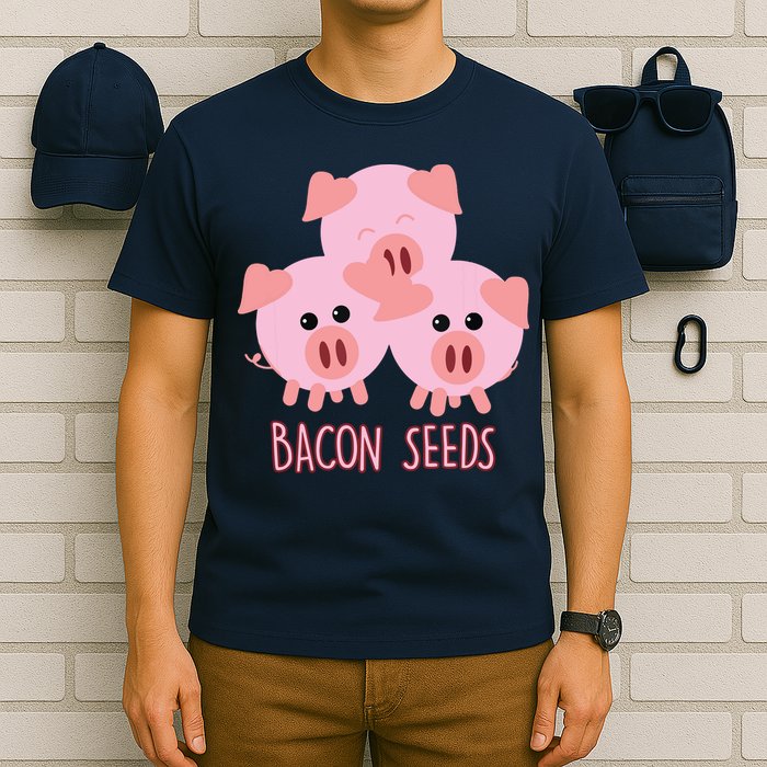 Funny Paleo Keto Bacon Seeds Three Pigs T-Shirt