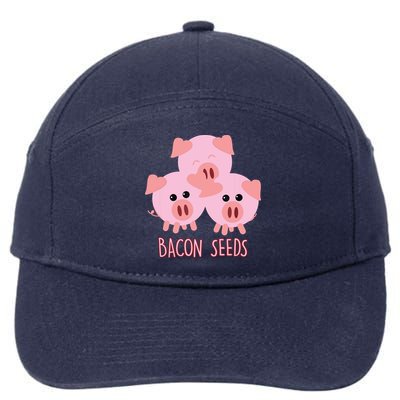 Funny Paleo Keto Bacon Seeds Three Pigs 7-Panel Snapback Hat