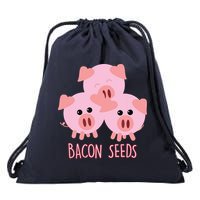 Funny Paleo Keto Bacon Seeds Three Pigs Drawstring Bag