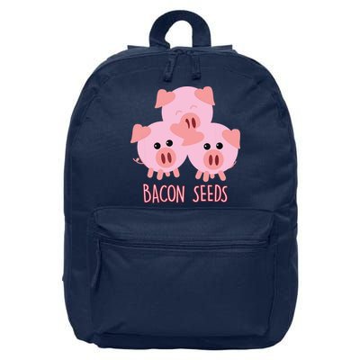 Funny Paleo Keto Bacon Seeds Three Pigs 16 in Basic Backpack