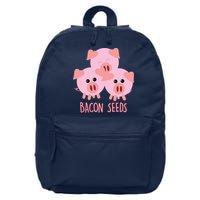 Funny Paleo Keto Bacon Seeds Three Pigs 16 in Basic Backpack