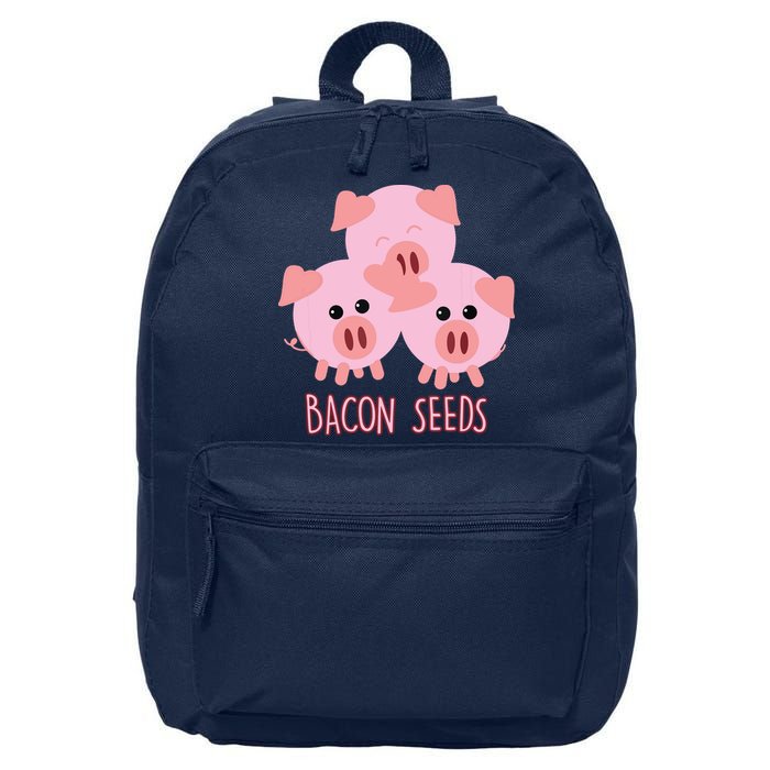 Funny Paleo Keto Bacon Seeds Three Pigs 16 in Basic Backpack