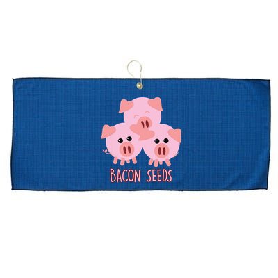 Funny Paleo Keto Bacon Seeds Three Pigs Large Microfiber Waffle Golf Towel
