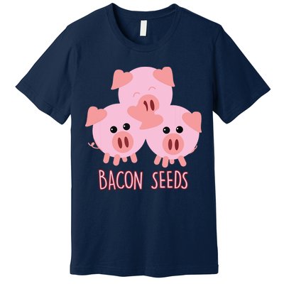 Funny Paleo Keto Bacon Seeds Three Pigs Premium T-Shirt